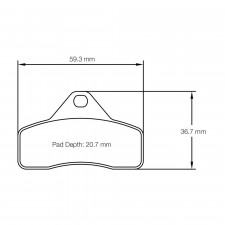 Pagid Karting brake pads S5102 K1