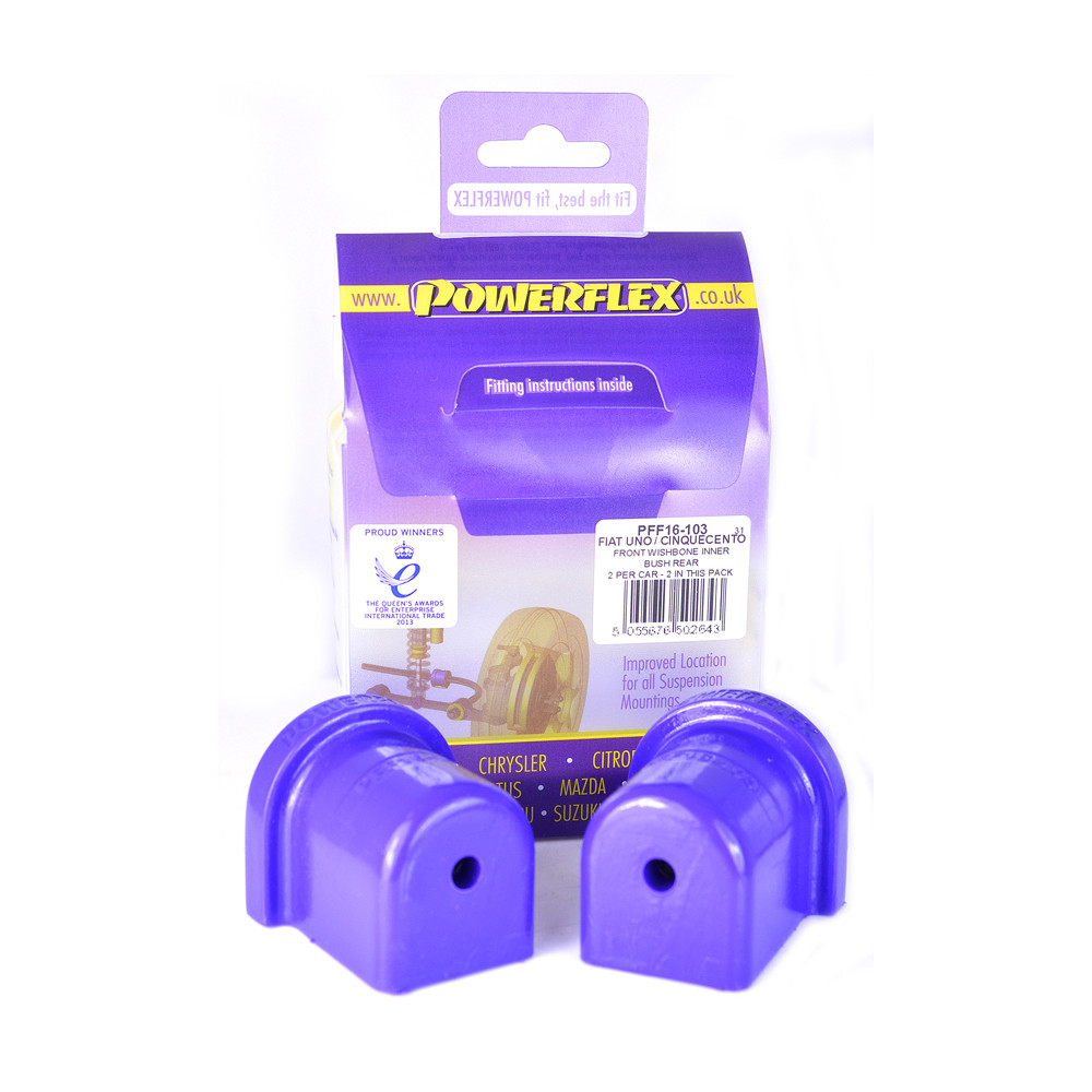 Silent-Bloc Powerflex Sospensione Quadrilatero Anteriore Fiat Uno (2 Pezzi) - PF-F16103-2 - PFF16-103 - 5055676502643