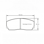 Plaquettes de frein Pagid rodées S1361 RST1,RST3