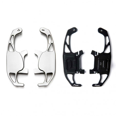 VWR - Palettes aluminium pour S-Tronic - Finition Titane - A4 et S4 & RS4(B9) / A5 & S5 et RS5 (B9) / A3,S3,RS3 (Volant Audi Spo