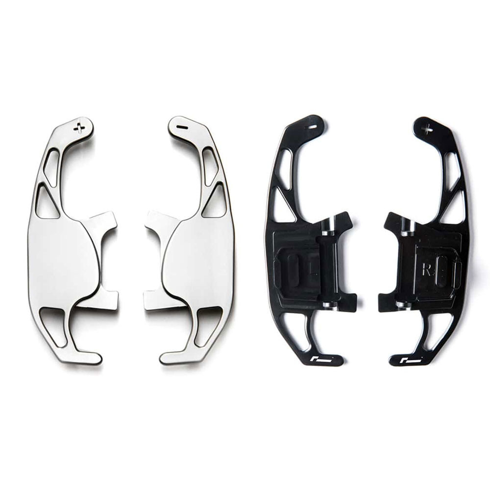 Billet S-Tronic Paddles Titanium finish / A4 & S4 & RS4(B9) / A5 & S5 & RS5 (B9) / A3,S3,RS3 (Audi Sport steering wheel) / TTRS  - VWR-494100 - VWR494100 - 3666618024875