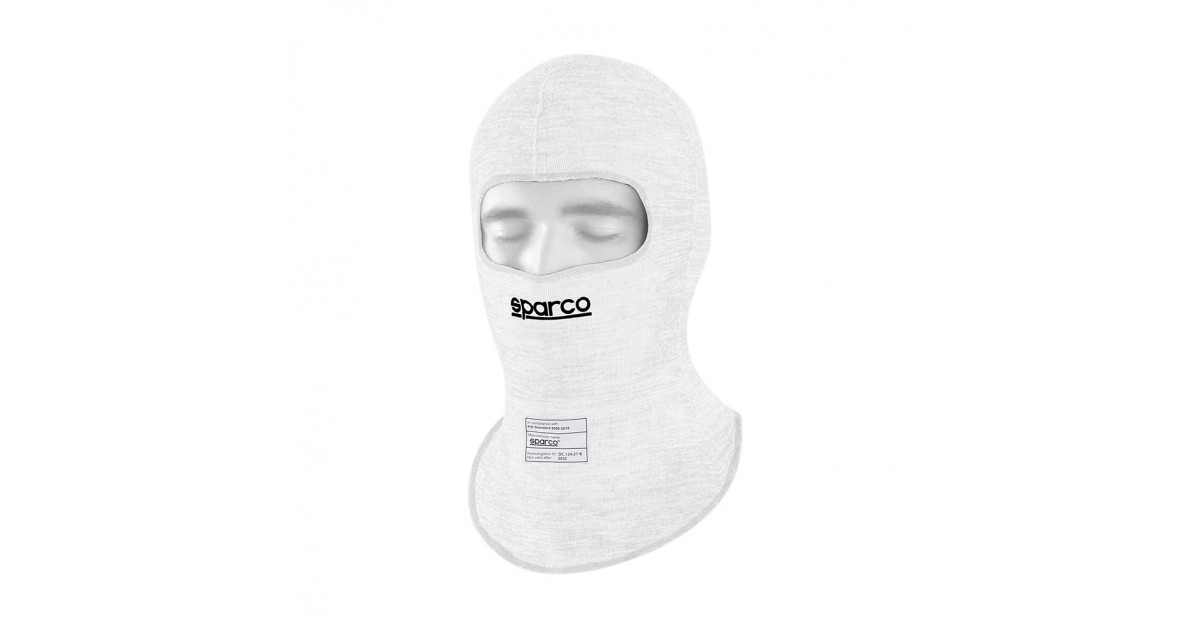 Cagoule Sparco RW-10 Shield Pro – Blanche – Taille Universelle – Neuf