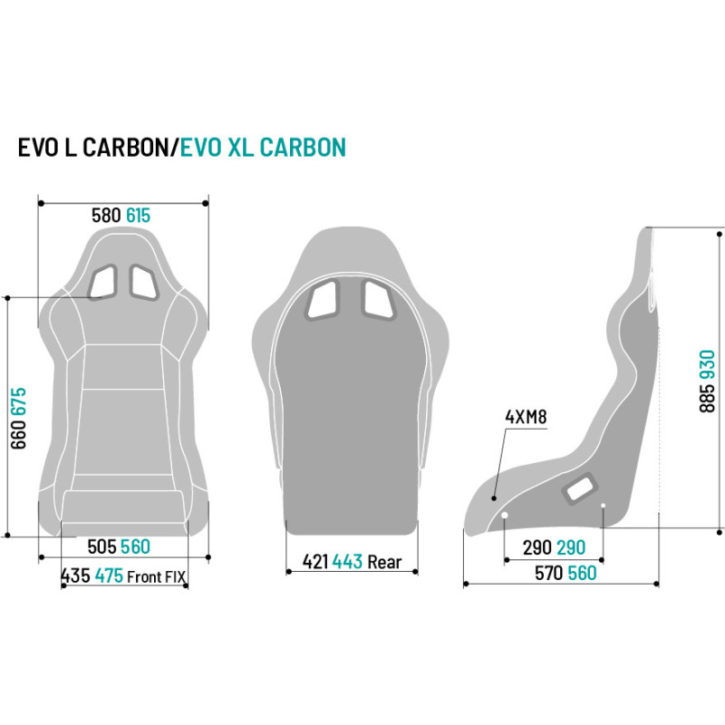 Sparco Evo L Carbon seat - 008013ZNR - 008013ZNR - 8033280467524