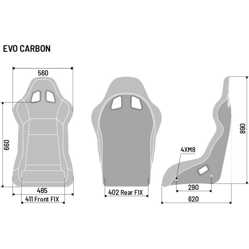 Sparco Evo QRT-C seat - 008007ZNR - 008007ZNR - 8033280467487