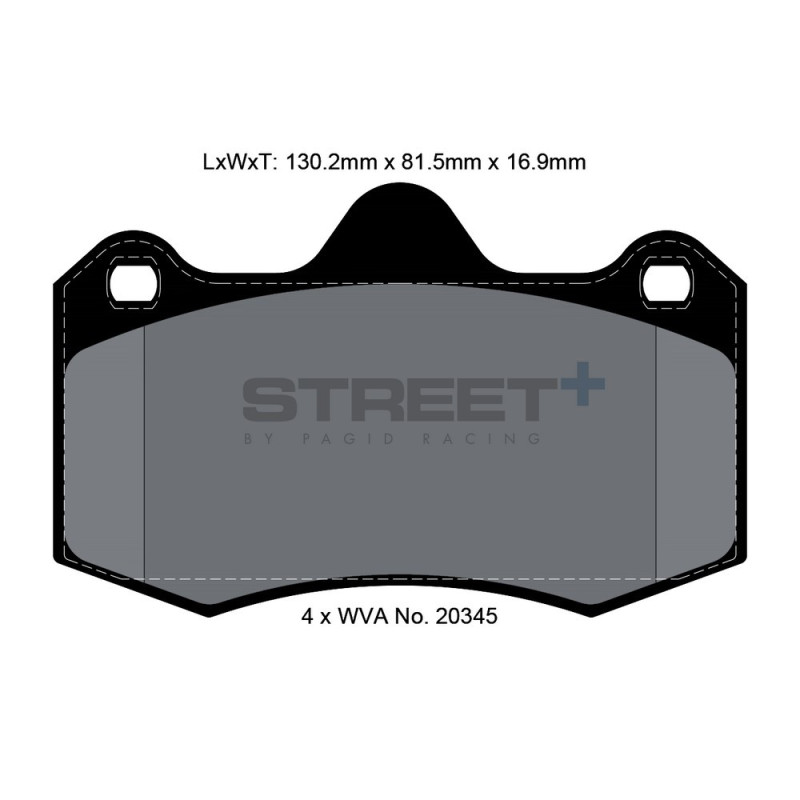 Plaquettes de frein Pagid T8000 Street+ - PA-8000.ST - T8000SP2001 - 4056029064543