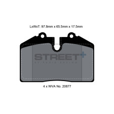 Plaquettes de frein Pagid T8002 Street+