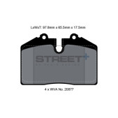 Plaquettes de frein Pagid T8002 Street+