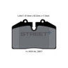 Plaquettes de frein Pagid T8002 Street+