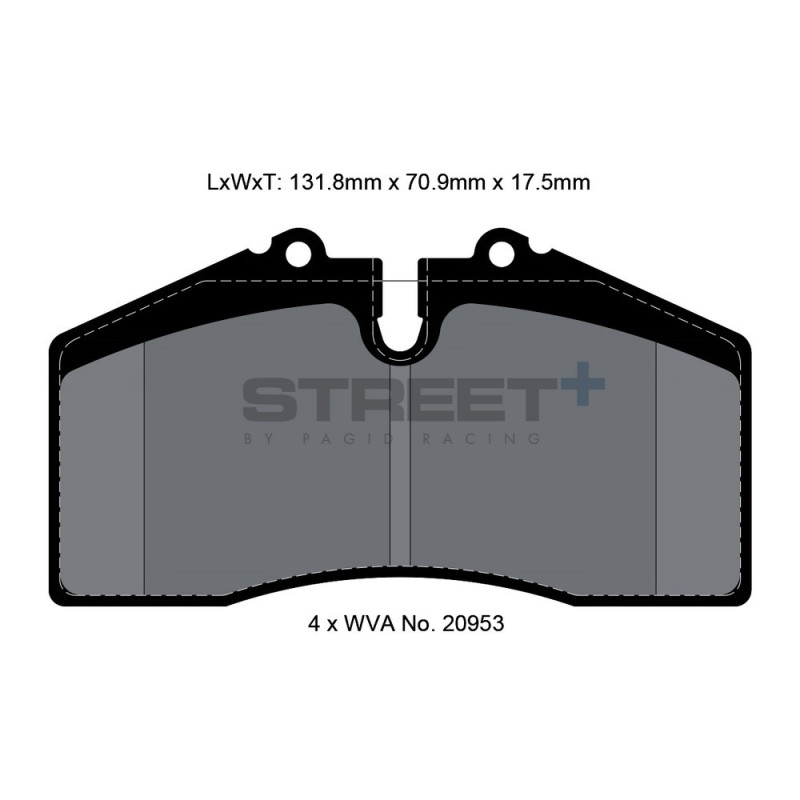 Plaquettes de frein Pagid T8003 Street+ - PA-8003.ST - T8003SP2001 - 4056029064567