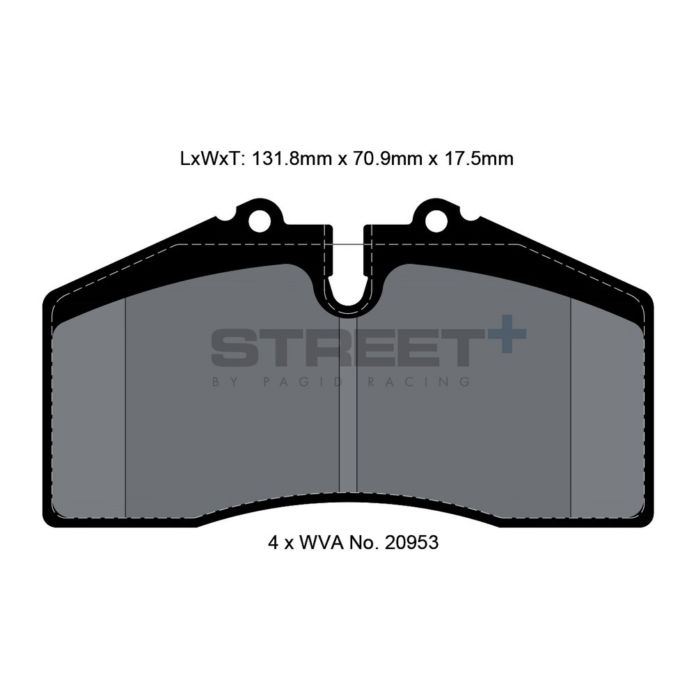 Plaquettes de frein Pagid T8003 Street+ - PA-8003.ST - T8003SP2001 - 4056029064567