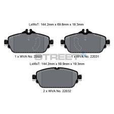 Street+ Pagid brake pads T8008