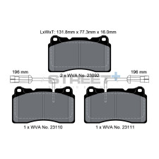 Plaquettes de frein Pagid T8017 Street+