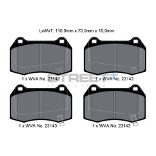 Plaquettes de frein Pagid T8019 Street+