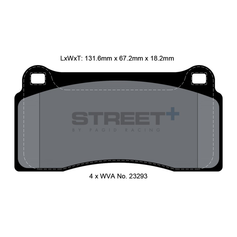 Street+ Pagid brake pads T8021 - PA-8021.ST - T8021SP2001 - 4056029064710
