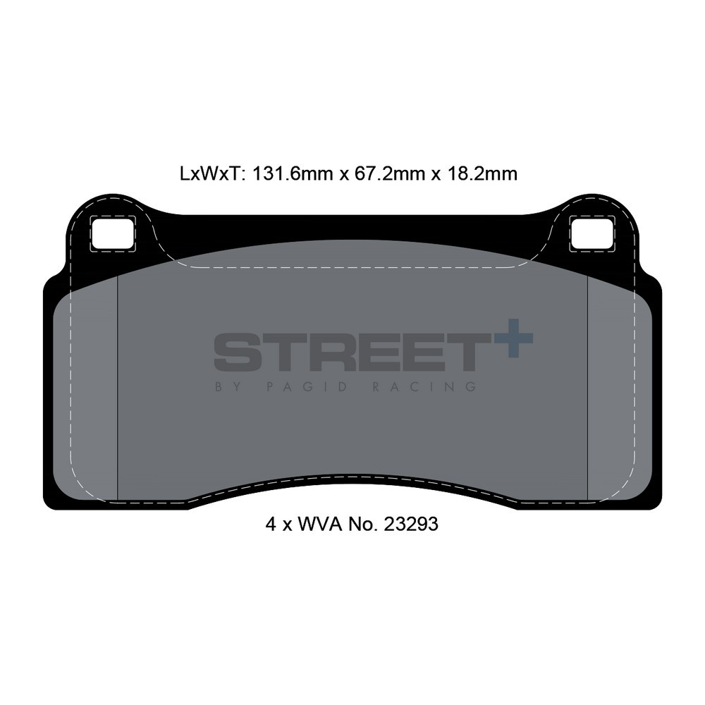 Street+ Pagid brake pads T8021 - PA-8021.ST - T8021SP2001 - 4056029064710