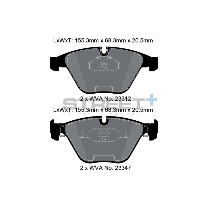 Pastiglie freno Pagid T8023 Street+ - PA-8023.ST - T8023SP2001 - 4056029064727