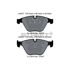 Plaquettes de frein Pagid T8023 Street+