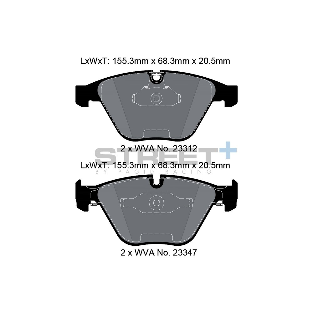 Pastiglie freno Pagid T8023 Street+ - PA-8023.ST - T8023SP2001 - 4056029064727