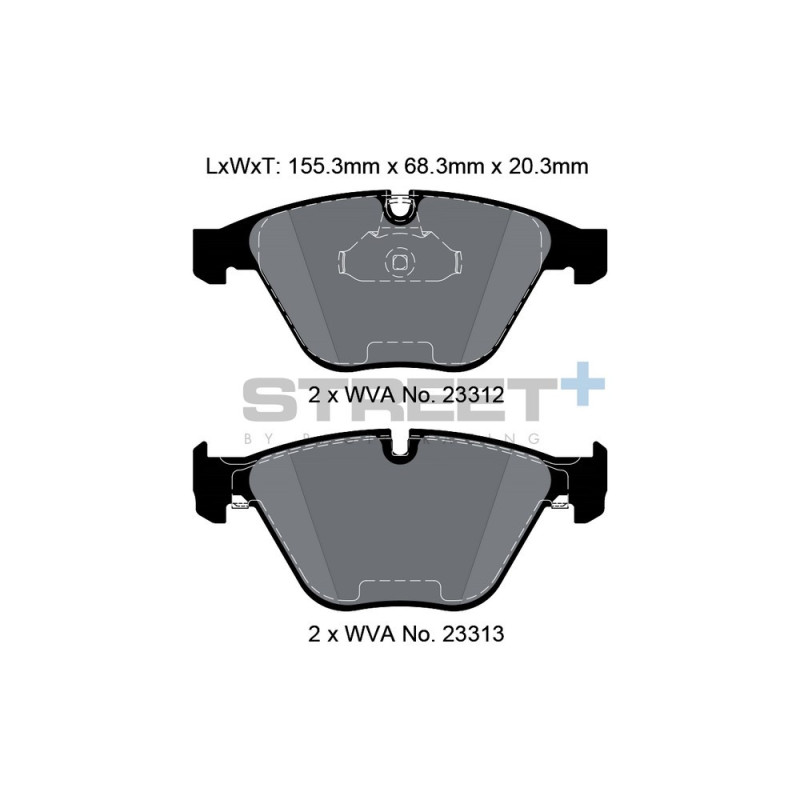 Pagid T8024 Street+ Bremsbeläge - PA-8024.ST - T8024SP2001 - 4056029064734