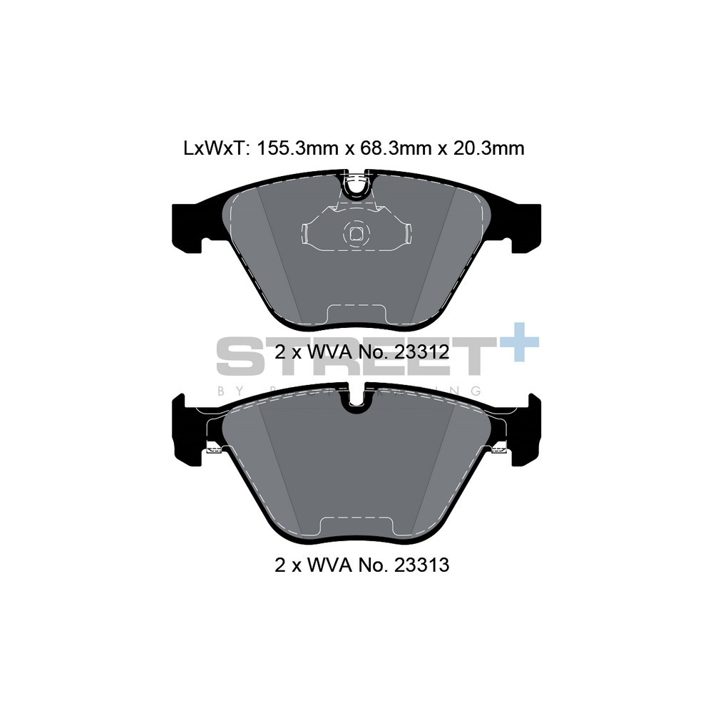Plaquettes de frein Pagid T8024 Street+ - PA-8024.ST - T8024SP2001 - 4056029064734