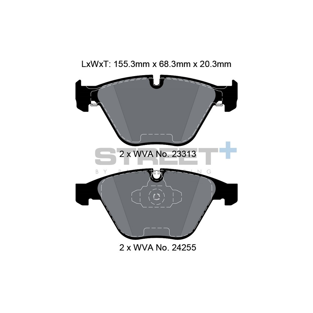 Pagid T8025 Street+ Bremsbeläge - PA-8025.ST - T8025SP2001 - 4056029064741
