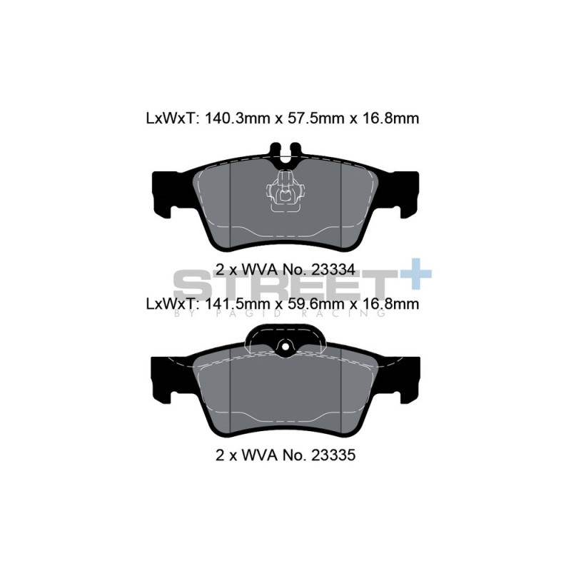 Plaquettes de frein Pagid T8029 Street+ - PA-8029.ST - T8029SP2001 - 4056029064796