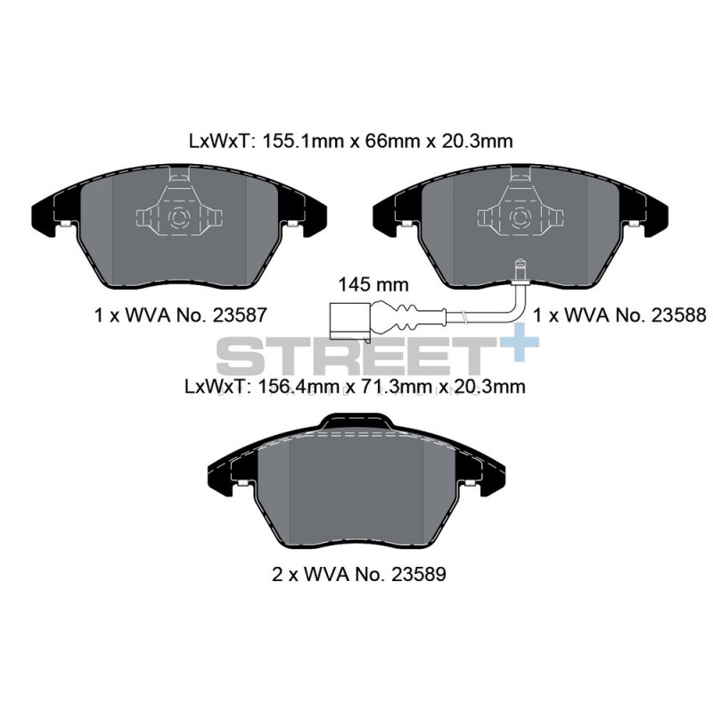 Pastiglie freno Pagid T8033 Street+ - PA-8033.ST - T8033SP2001 - 4056029064826
