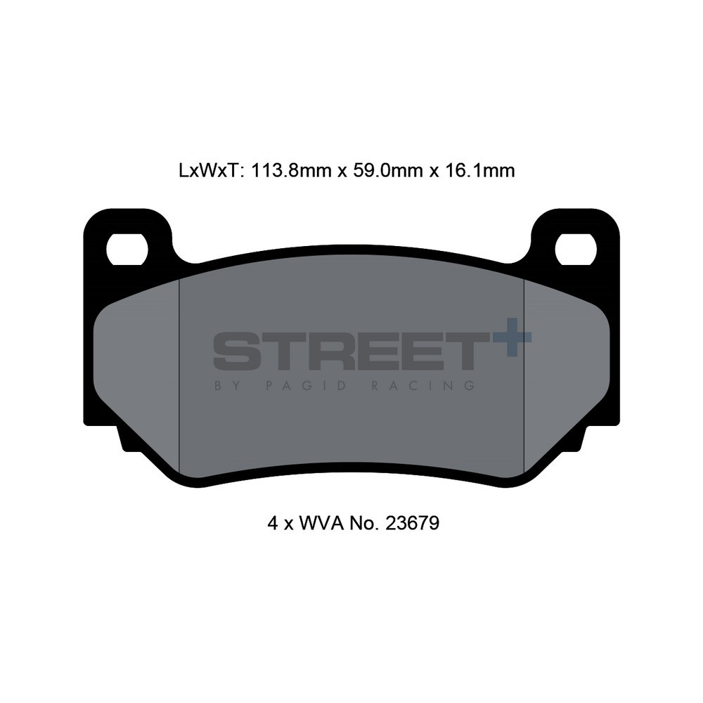 Plaquettes de frein Pagid T8035 Street+ - PA-8035.ST - T8035SP2001 - 4056029064833