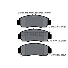 Plaquettes de frein Pagid T8042 Street+