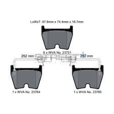 Street+ Pagid brake pads T8044