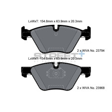 Street+ Pagid brake pads T8045