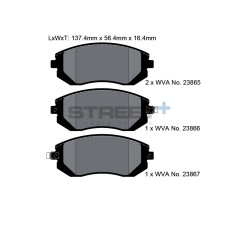 Pagid T8047 Street+ Bremsbeläge