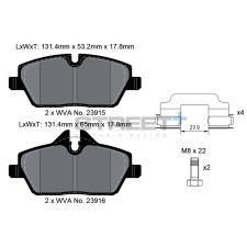 Plaquettes de frein Pagid T8050 Street+