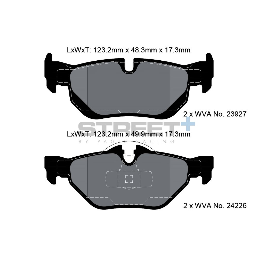Pastiglie freno Pagid T8051 Street+ - PA-8051.ST - T8051SP2001 - 4056029064994