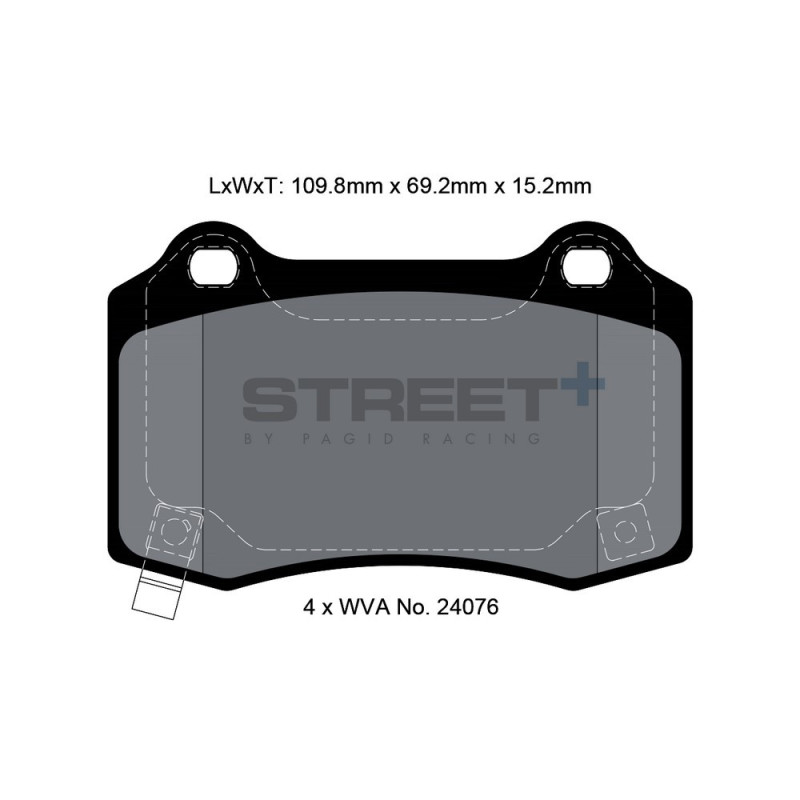 Pastiglie freno Pagid T8055 Street+ - PA-8055.ST - T8055SP2001 - 4056029065021