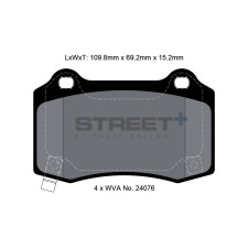 Plaquettes de frein Pagid T8055 Street+