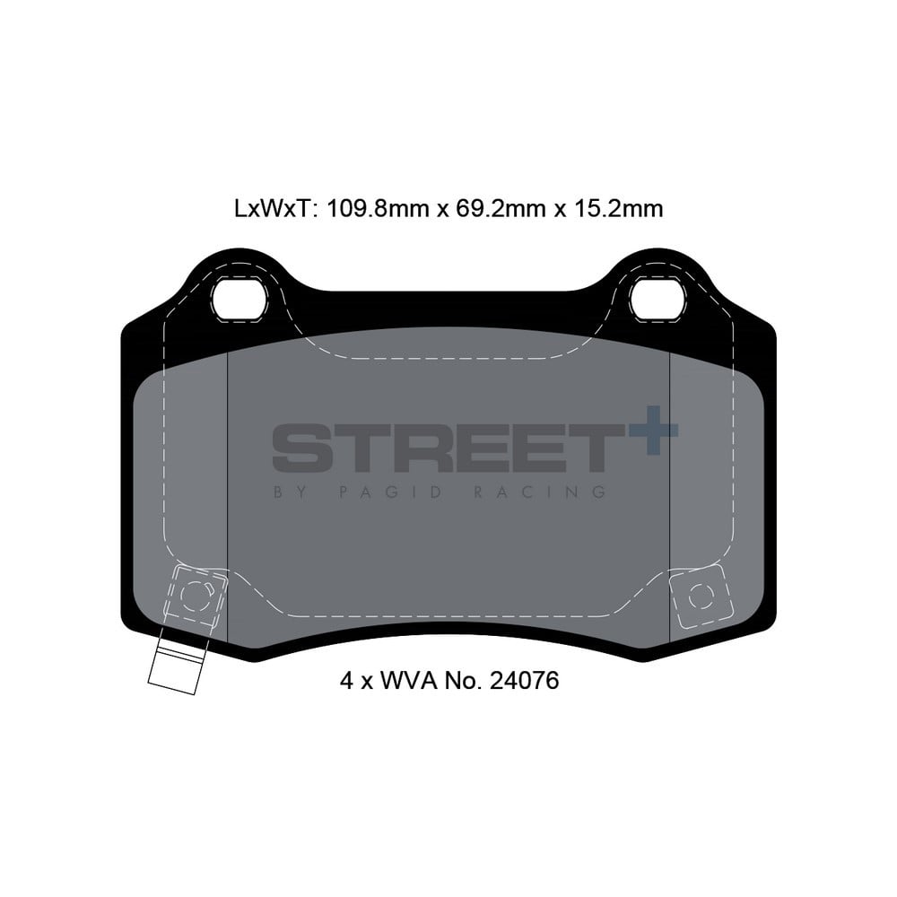 Pagid T8055 Street+ Bremsbeläge - PA-8055.ST - T8055SP2001 - 4056029065021
