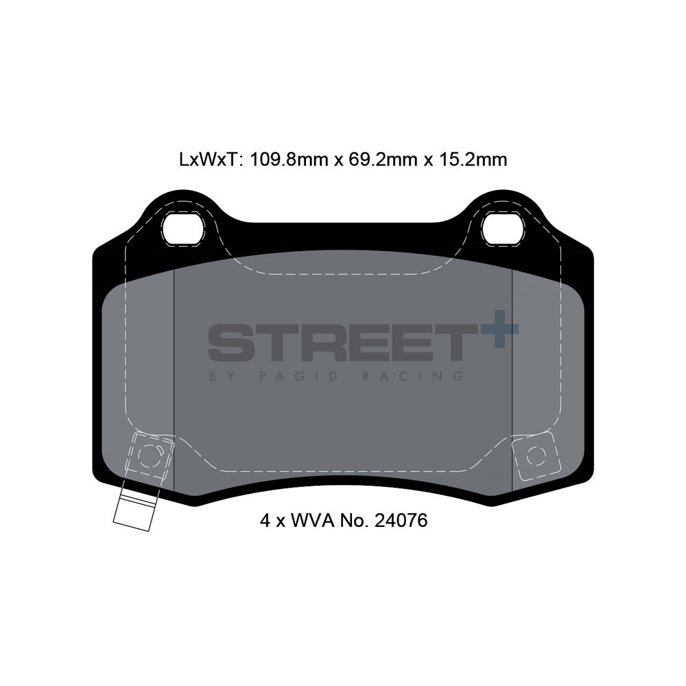 Pastiglie freno Pagid T8055 Street+ - PA-8055.ST - T8055SP2001 - 4056029065021