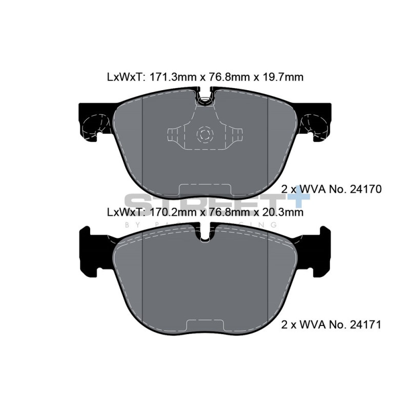 Pastiglie freno Pagid T8060 Street+ - PA-8060.ST - T8060SP2001 - 4056029065069