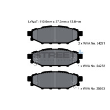Street+ Pagid brake pads T8065