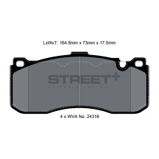 Pagid T8068 Street+ Bremsbeläge