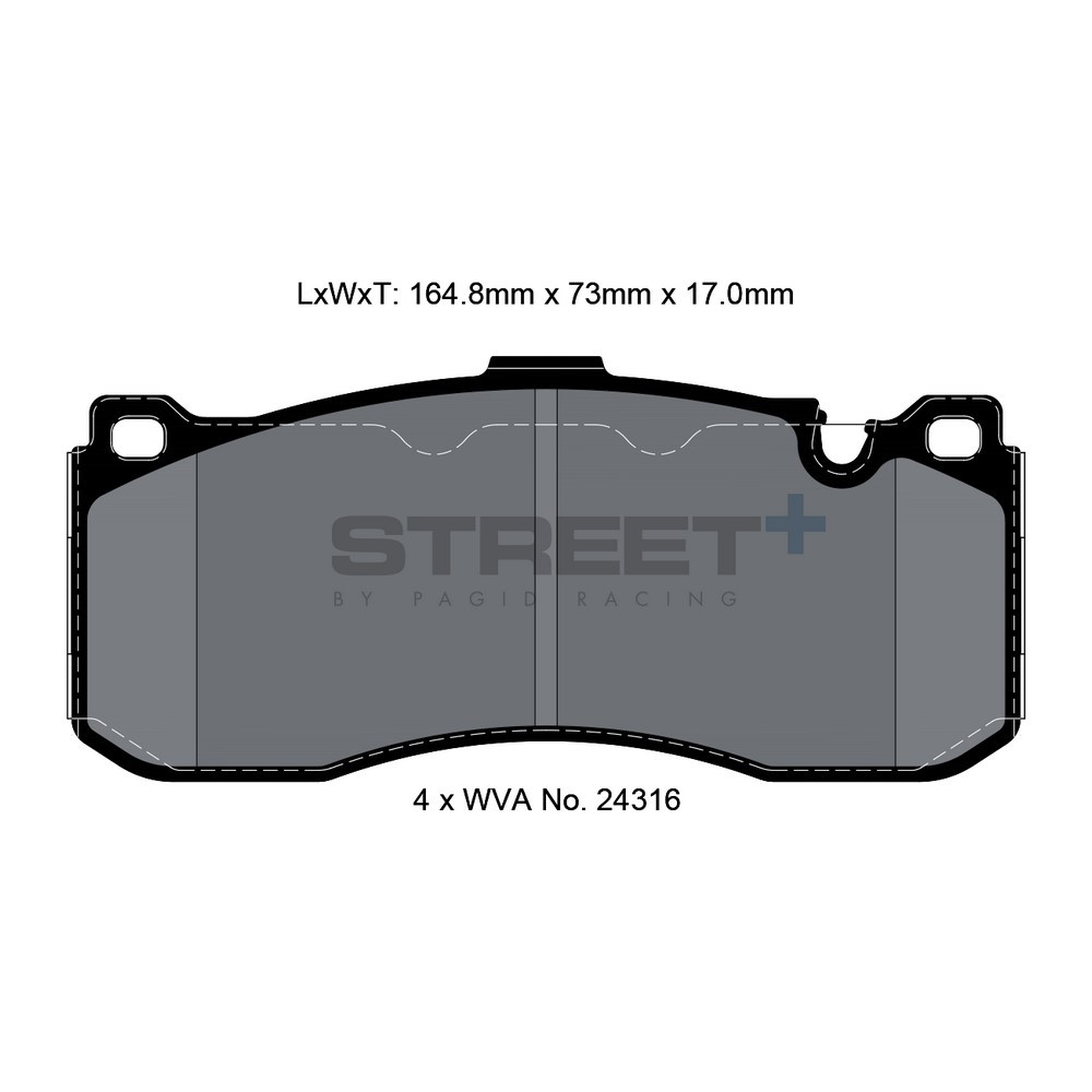 Street+ Pagid brake pads T8068 - PA-8068.ST - T8068SP2001 - 4056029065120