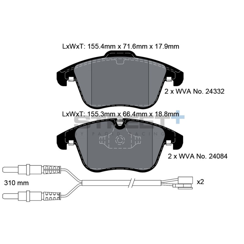 Pastiglie freno Pagid T8069 Street+ - PA-8069.ST - T8069SP2001 - 4056029065137