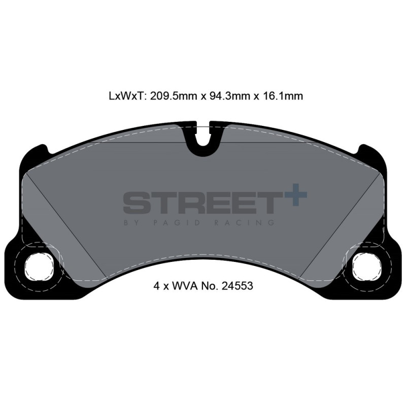 Pagid T8077 Street+ Bremsbeläge - PA-8077.ST - T8077SP2001 - 4056029065182
