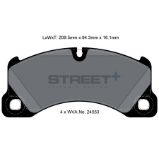 Street+ Pagid brake pads T8077