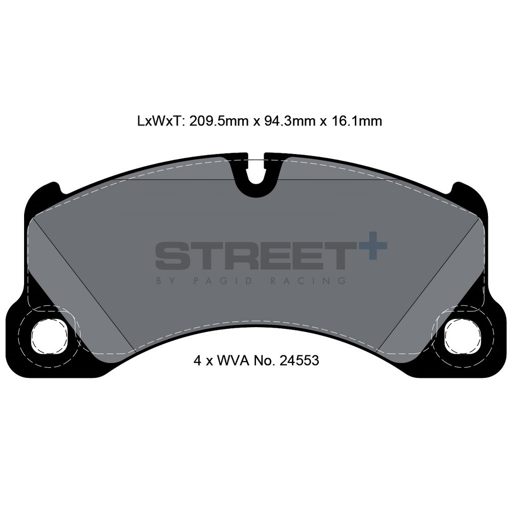 Plaquettes de frein Pagid T8077 Street+ - PA-8077.ST - T8077SP2001 - 4056029065182