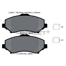 Plaquettes de frein Pagid T8082 Street+