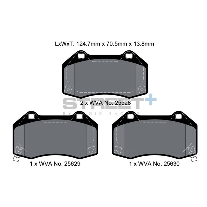 Street+ Pagid brake pads T8088 - PA-8088.ST - T8088SP2001 - 4056029065472