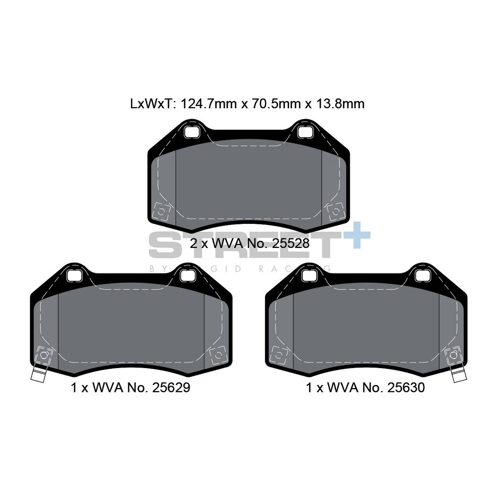 Plaquettes de frein Pagid T8088 Street+ - PA-8088.ST - T8088SP2001 - 4056029065472