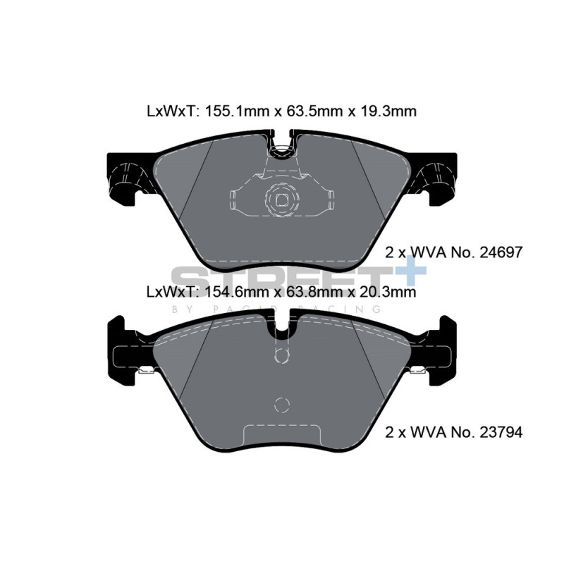 Plaquettes de frein Pagid T8089 Street+ - PA-8089.ST - T8089SP2001 - 4056029065243